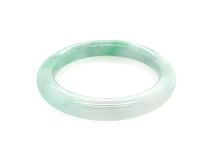 Burmese Green Jadeite 7mm wide Traditional Fit Baby Bangle