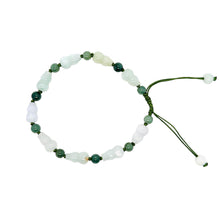 Burmese Jadeite Gourd Silk Bracelet