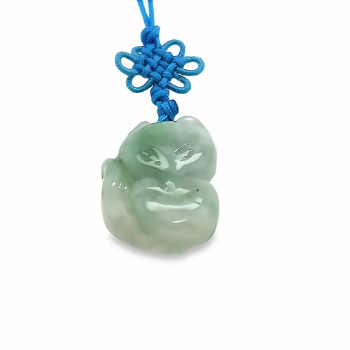 Burmese Jadeite Fox Charm