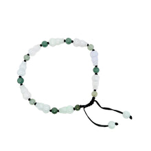 Burmese Jadeite Gourd Silk Bracelet