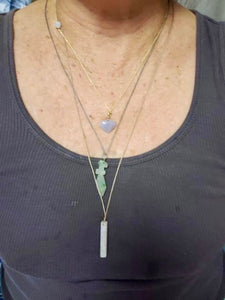 Raw, Natural, Unpolished Burmese Jadeite Silk Adjustable Necklace