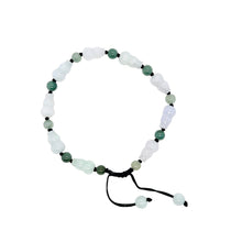 Burmese Jadeite Gourd Silk Bracelet