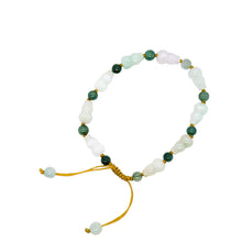Burmese Jadeite Gourd Silk Bracelet
