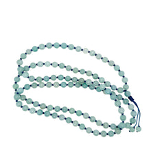 Burmese Blue Jadeite Mala Necklace