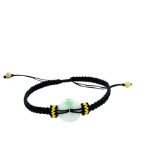 Burmese Jadeite Bi Silk Bracelet