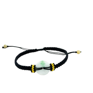 Burmese Jadeite Bi Silk Bracelet