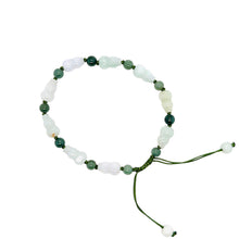 Burmese Jadeite Gourd Silk Bracelet