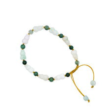 Burmese Jadeite Gourd Silk Bracelet
