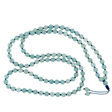 Burmese Blue Jadeite Mala Necklace