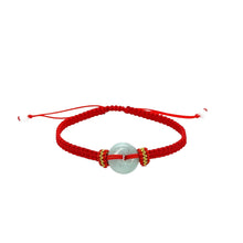 Burmese Jadeite Bi Silk Bracelet