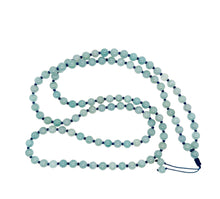 Burmese Blue Jadeite Mala Necklace