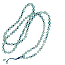 Burmese Blue Jadeite Mala Necklace