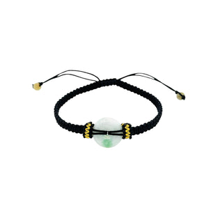 Burmese Jadeite Bi Silk Bracelet