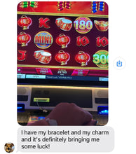 14kt YG Burmese Jadeite Three Legged Money Toad & Coin Gambling Silk Bracelet