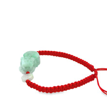 Burmese Jadeite Pei Yao/Pixiu & Coin Silk Bracelet