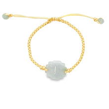 Burmese Jadeite Amulet of Protection Children's Silk Bracelet