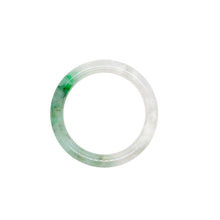 Burmese Lavender Emerald Green Jadeite Baby Bangle