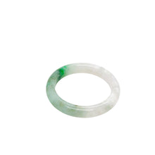 Burmese Lavender Emerald Green Jadeite Baby Bangle