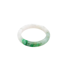 Burmese Lavender Emerald Green Jadeite Baby Bangle