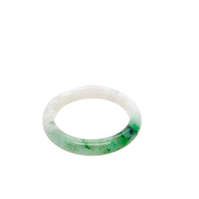 Burmese Lavender Emerald Green Jadeite Baby Bangle