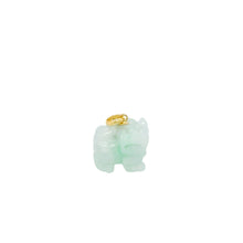 18kt YG Burmese Jadeite Fu Lion Dog Pendant