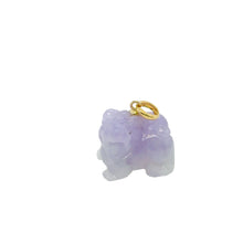 18kt YG Burmese Jadeite Fu Lion Dog Pendant