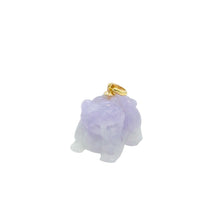 18kt YG Burmese Jadeite Fu Lion Dog Pendant