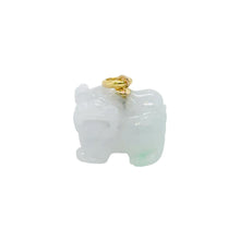 18kt YG Burmese Jadeite Fu Lion Dog Pendant