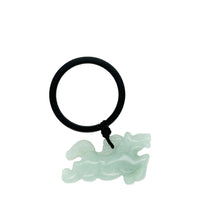 Burmese Jadeite Running Horse Keyring Charm