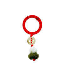 Burmese Jadeite Coin & Money Frog Keyring Charm