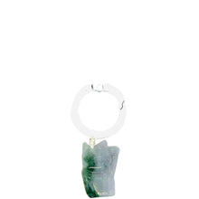 Burmese Jadeite Money Cat Keyring Charm