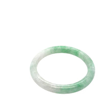 Burmese Apple Green Jadeite 8mm wide Comfort Fit Bangle