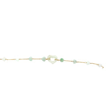 14kt YG Burmese Jadeite Open to Love Bracelet