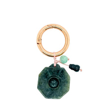 Burmese Jadeite Baqua, Gourd, Lotus Charm