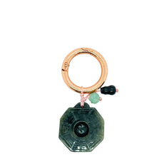 Burmese Jadeite Baqua, Gourd, Lotus Charm