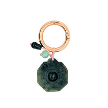 Burmese Jadeite Baqua, Gourd, Lotus Charm