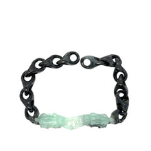 Burmese Jadeite Pei Yao/Pixiu Interlocks Bracelet