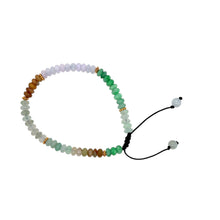 24kt High Karat Burmese Multi Color Jadeite Men's Abacus Bracelet