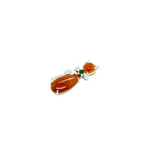 18kt Gold Burmese Jadeite Diamond Meow Meow Pendant