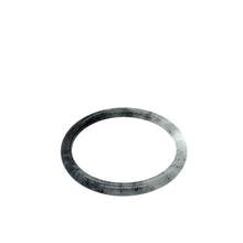 3mm Slim Burmese Icy Yin & Yang Black & White Jadeite Bangle