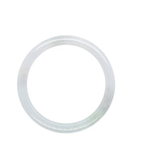 3mm Slim Burmese Icy Lavender Jadeite Bangle