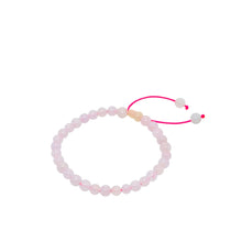 5mm Burmese Pink Jadeite Mala Silk Bracelet