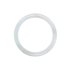3mm Slim Burmese Icy Lavender Jadeite Bangle