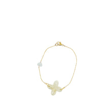 14kt YG Burmese Honey Jadeite Bracelet