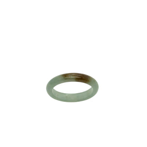 3mm Burmese Icy Blue & Honey Jadeite Comfort Fit Band