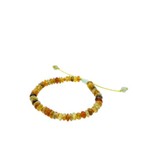 24kt High Karat Burmese Jadeite Gourd & Multi Color Tourmaline Silk Bracelet