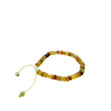 24kt High Karat Burmese Jadeite Gourd & Multi Color Tourmaline Silk Bracelet