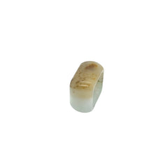 Burmese Icy Honey Jadeite Square Band