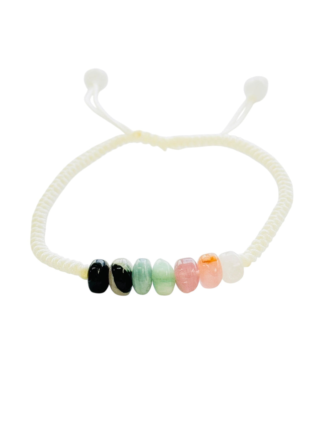 Watermelon Tourmaline Silk Bracelet