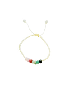 Watermelon Tourmaline Silk Bracelet